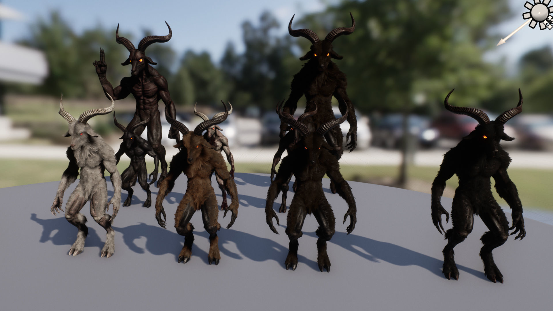 Demon 2 Baphomet Low-poly 3D model_28