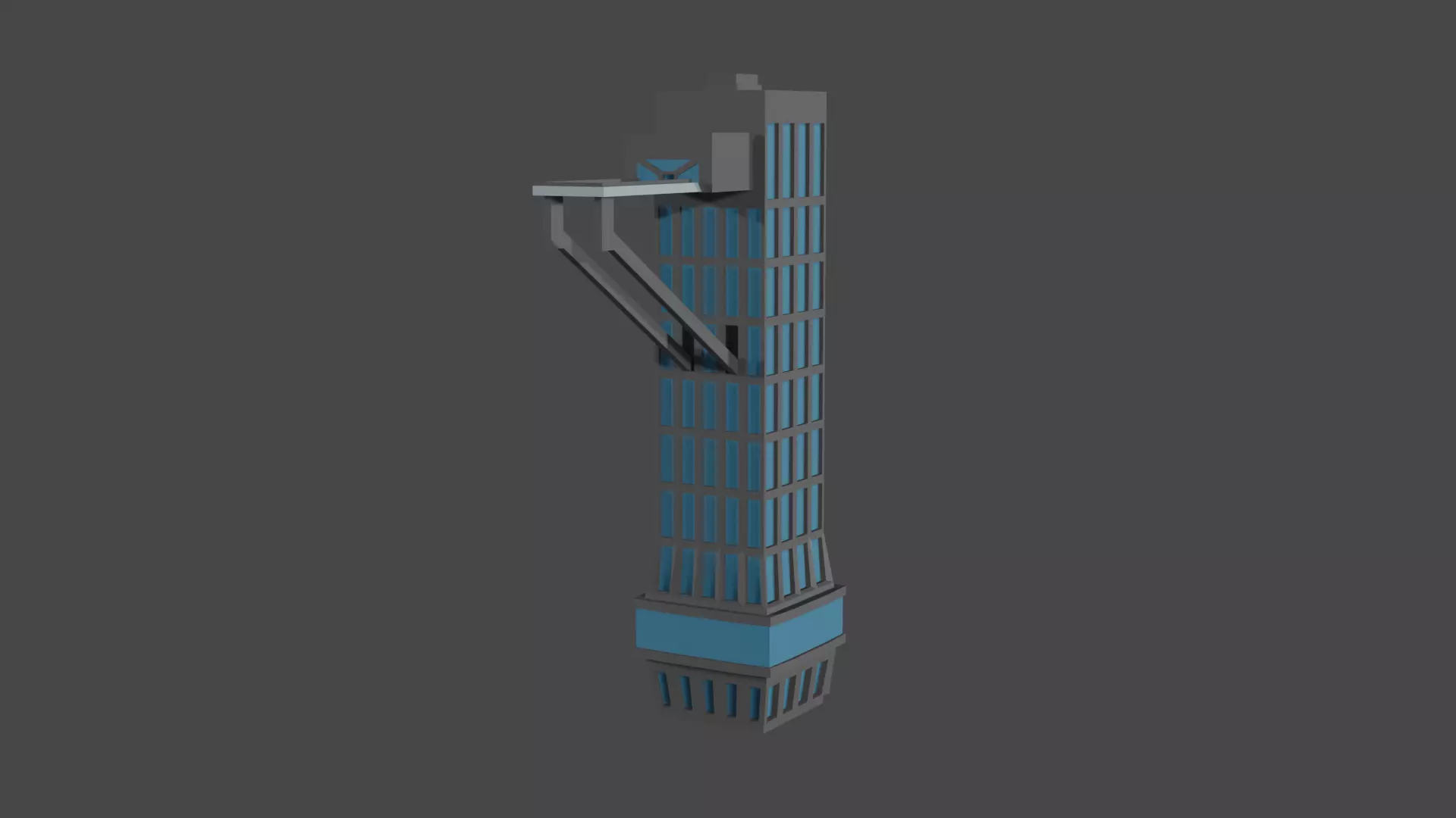 Jump Tower Free low-poly 3D model