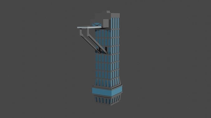 Jump Tower  Free low-poly 3D model