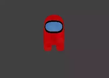 Among us animated character 3D model