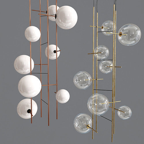 Bolle Tela Gallotti Radice Pendant Lamp 3D model