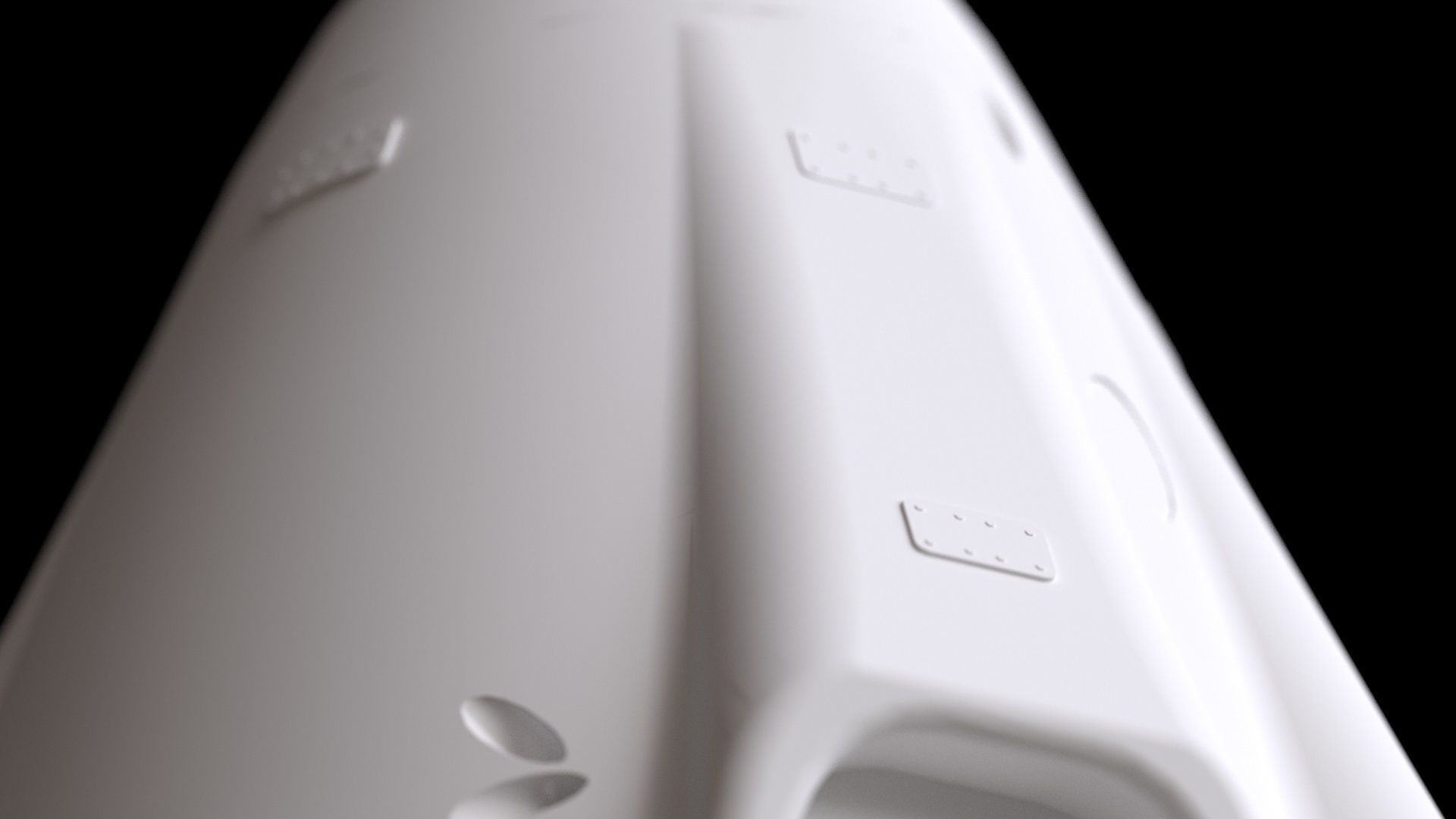 Crew Dragon SpaceX Pod Low-poly 3D model_14