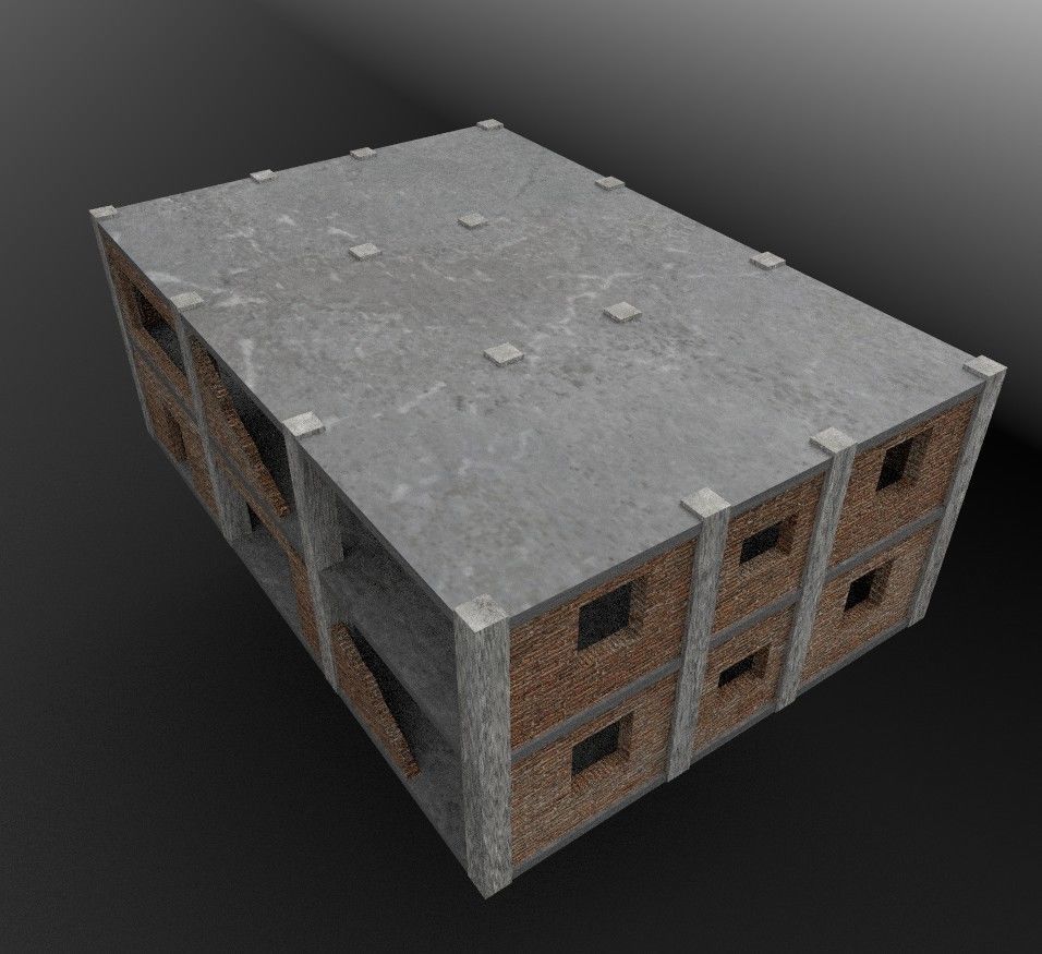 unfinished building 3D model_3