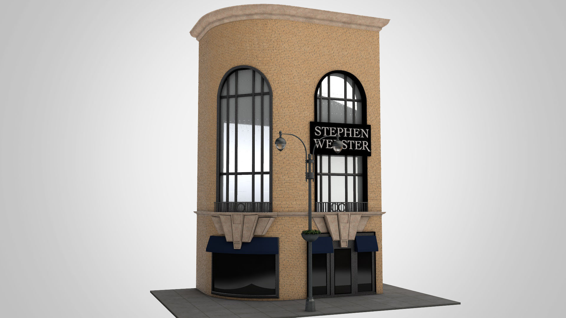 Building Facade 3D model_3