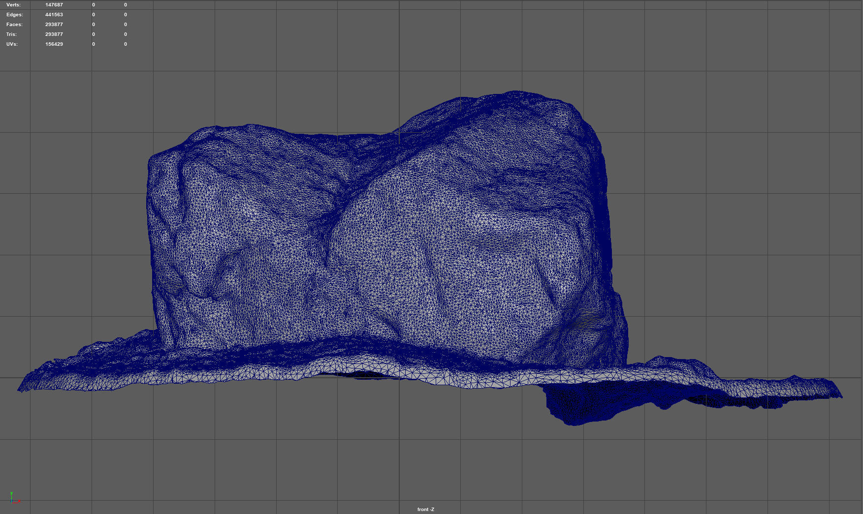 MOSS ROCK Low-poly 3D model_8