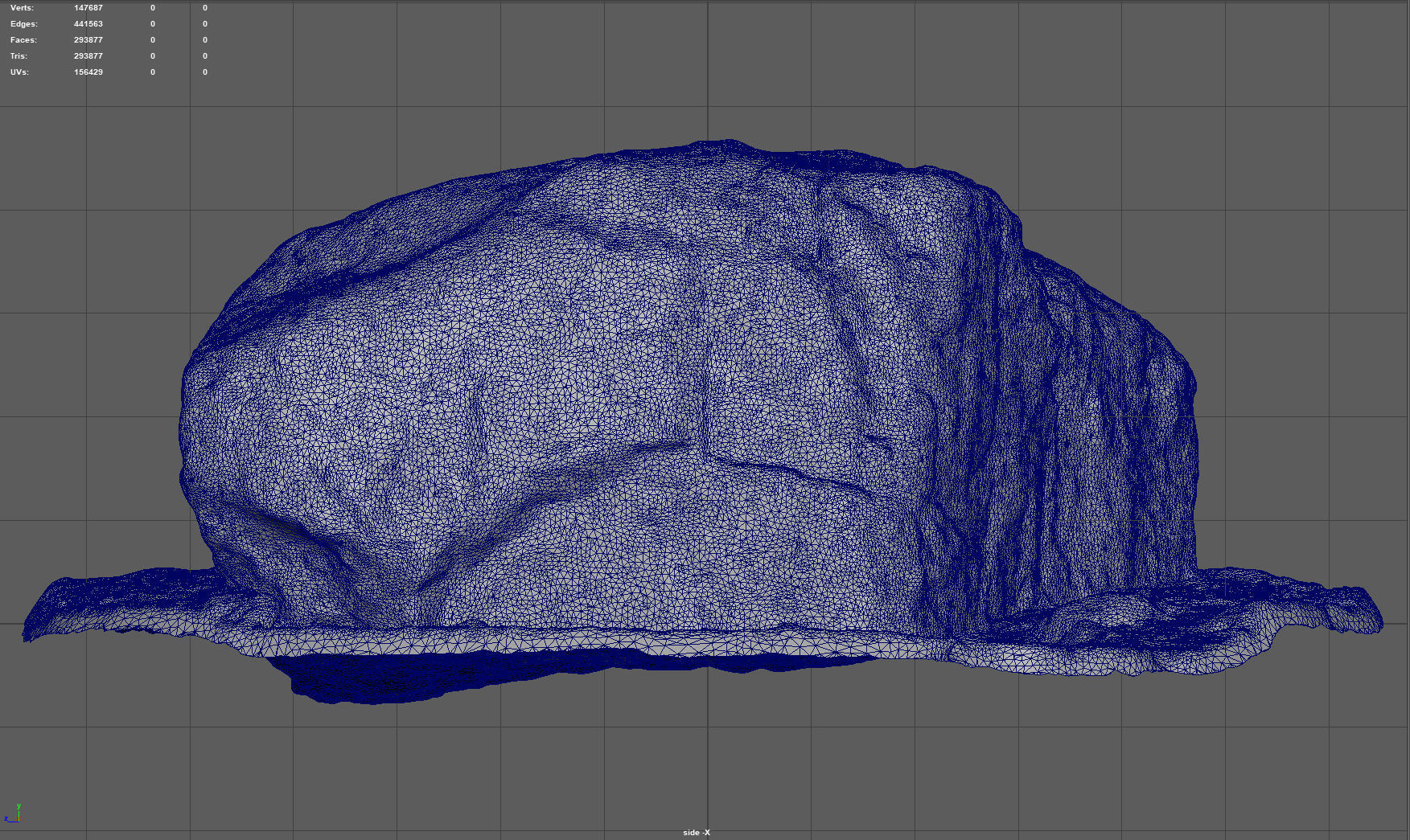 MOSS ROCK Low-poly 3D model_9