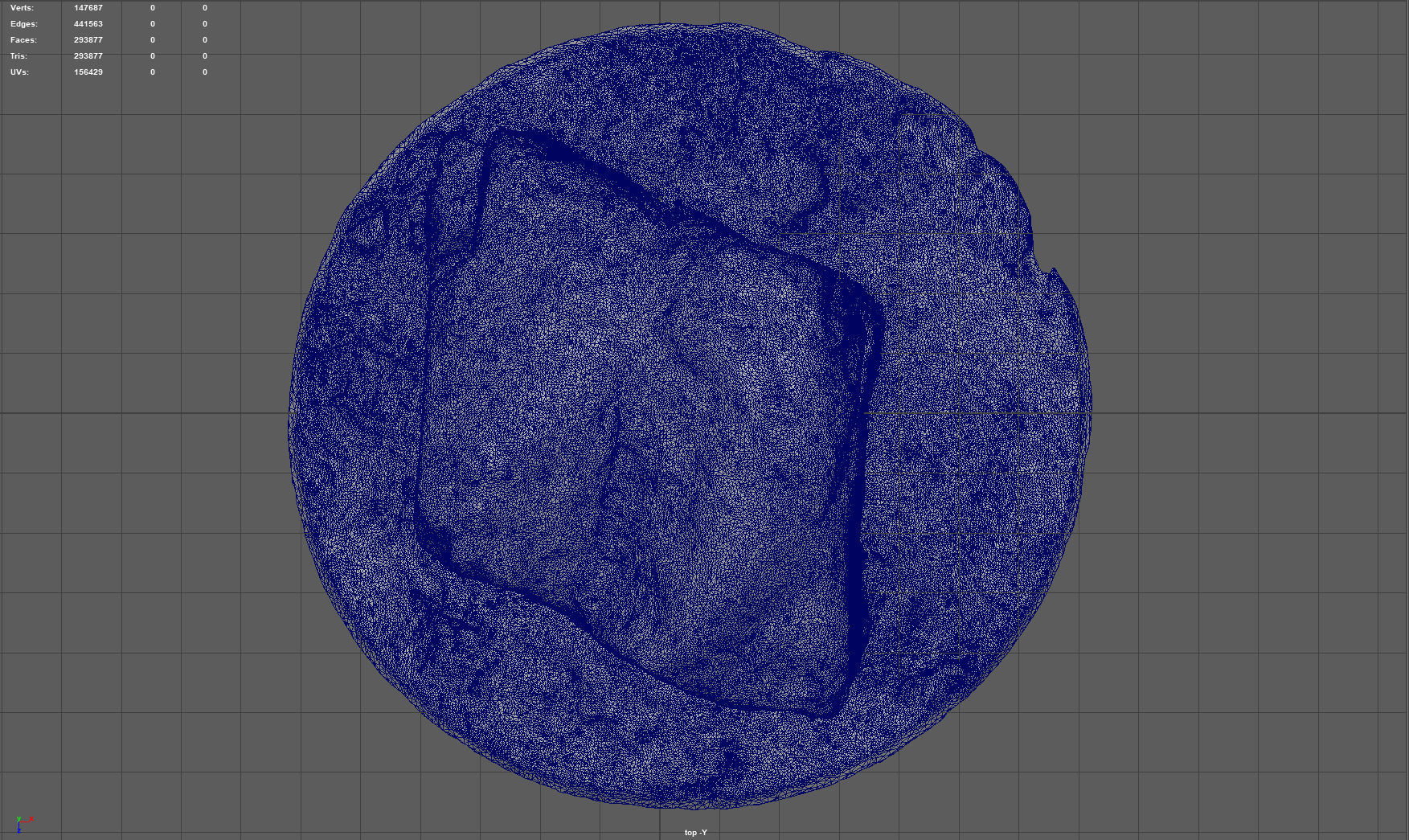 MOSS ROCK Low-poly 3D model_7