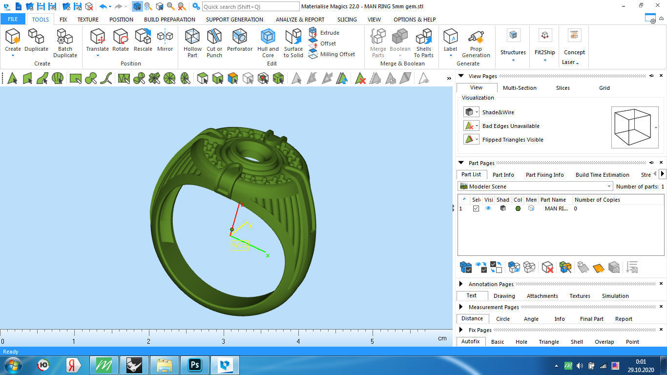 man ring enamel gems 3D print model_14