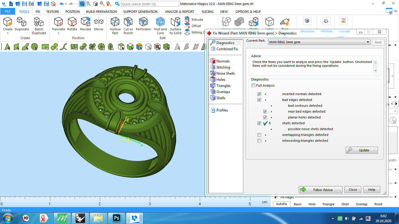 man ring enamel gems 3D print model_13