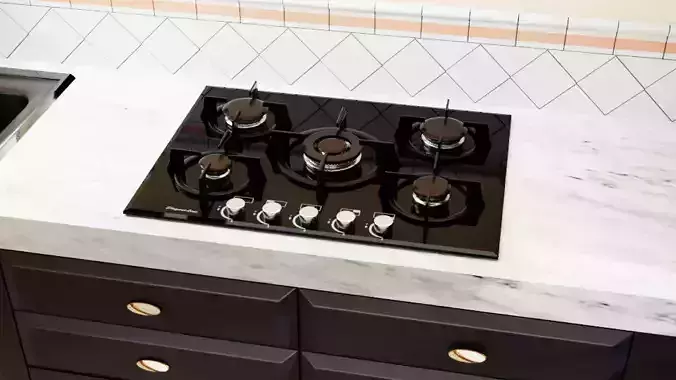 Hob glass plane 2 - cooking top Free 3D model