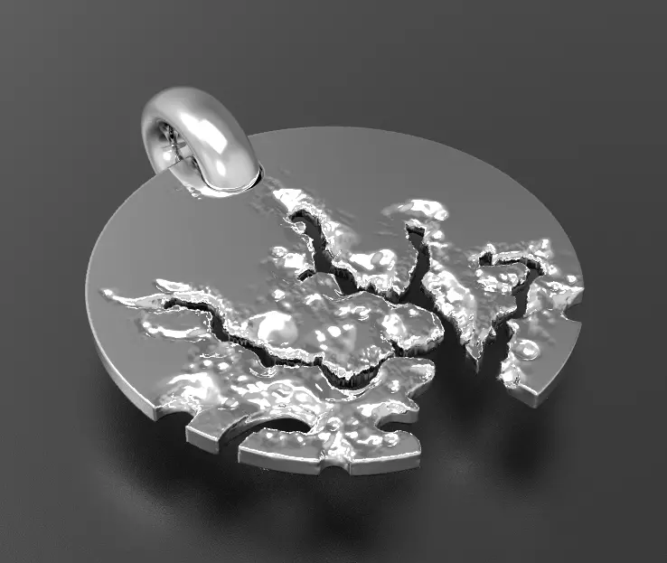 3d pendant is ready for printing 3D print model