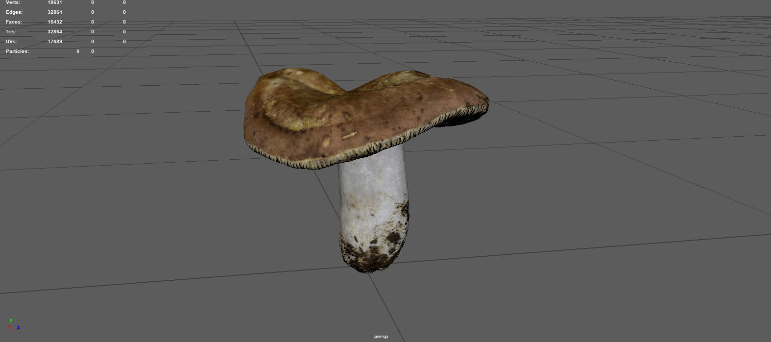 MUSHROOM 1 Low-poly 3D model_4