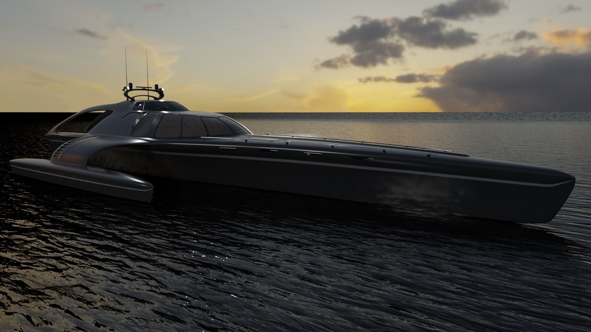 Yacht 3D model