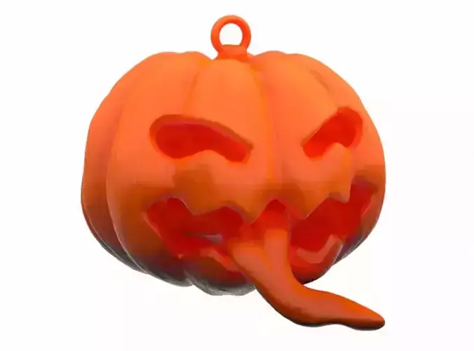 Halloween Pumpkin Keychain