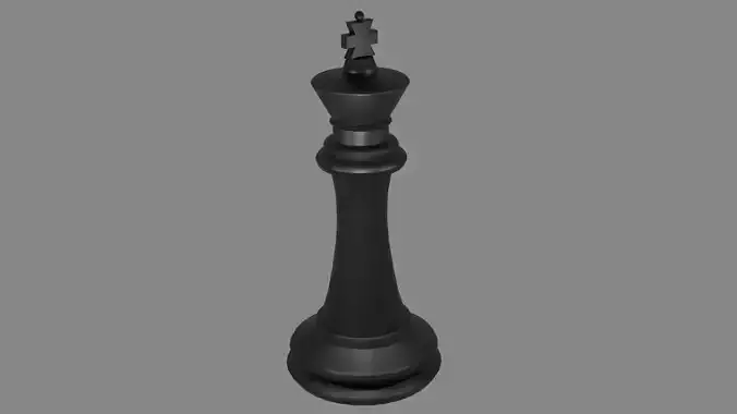 Chess King Black Piece 