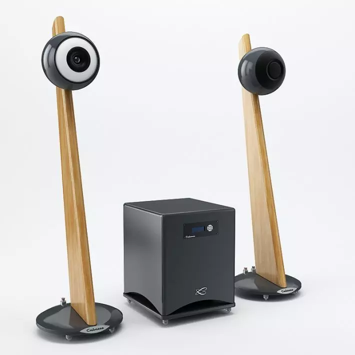 Electronic speakers system home theatre - appliance 48 AM77 3D model_0