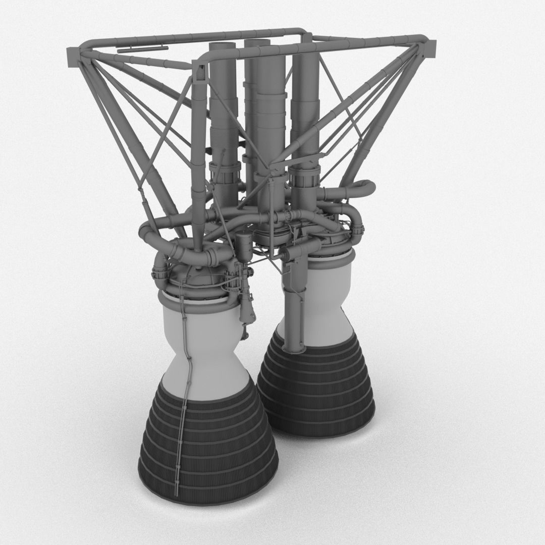 LR-87 Titan II Rocket Engine 3D model | CGTrader