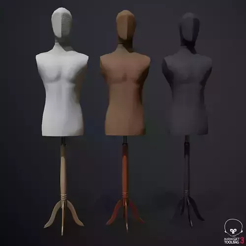 Mannequins Low-poly three