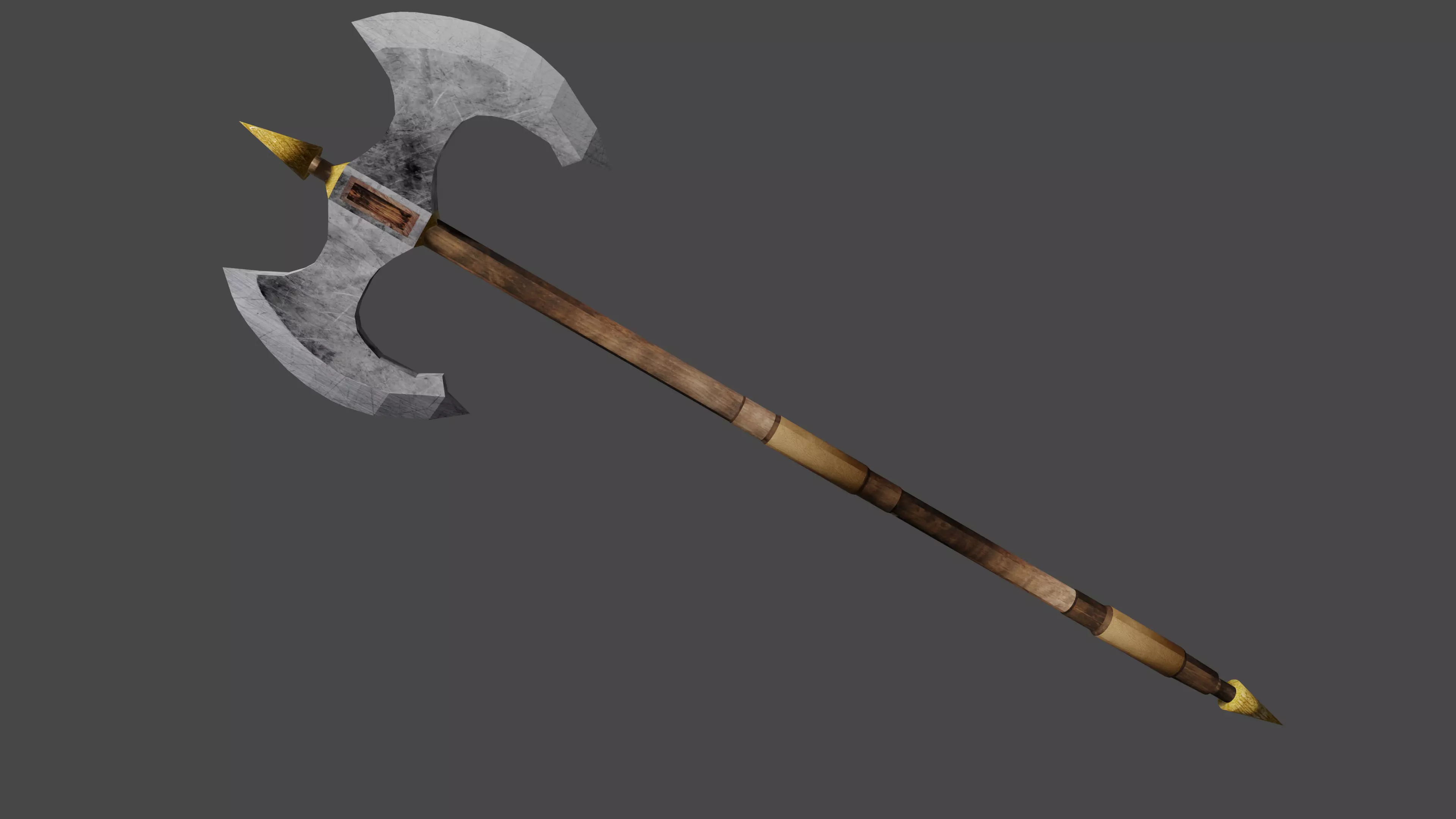 Battle Axe Low-poly 3D model