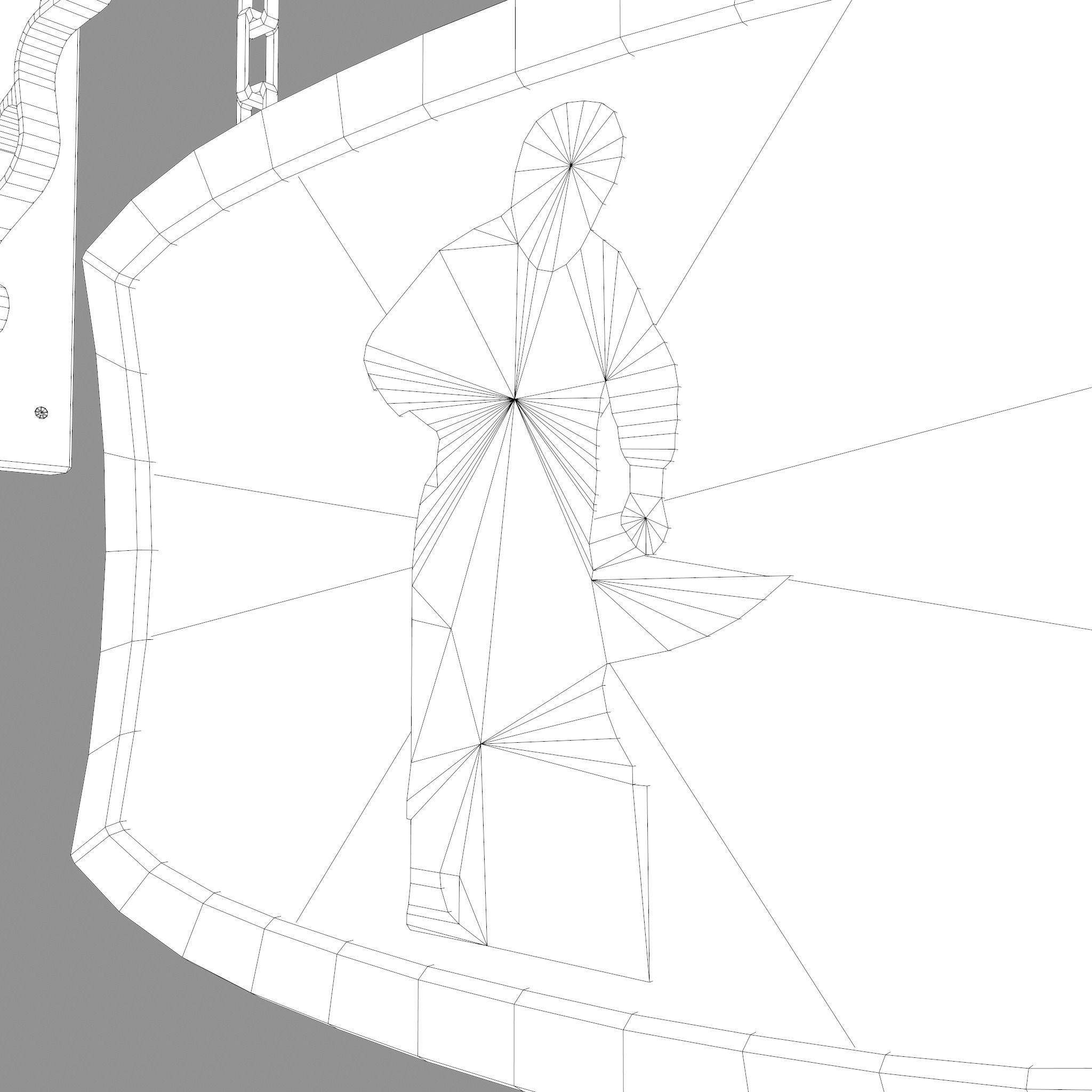 Medieval Blacksmith Store front Sign Low-poly 3D model_31