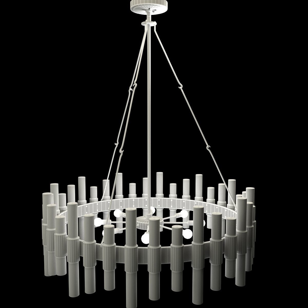 Chinese lantern 3D model_6