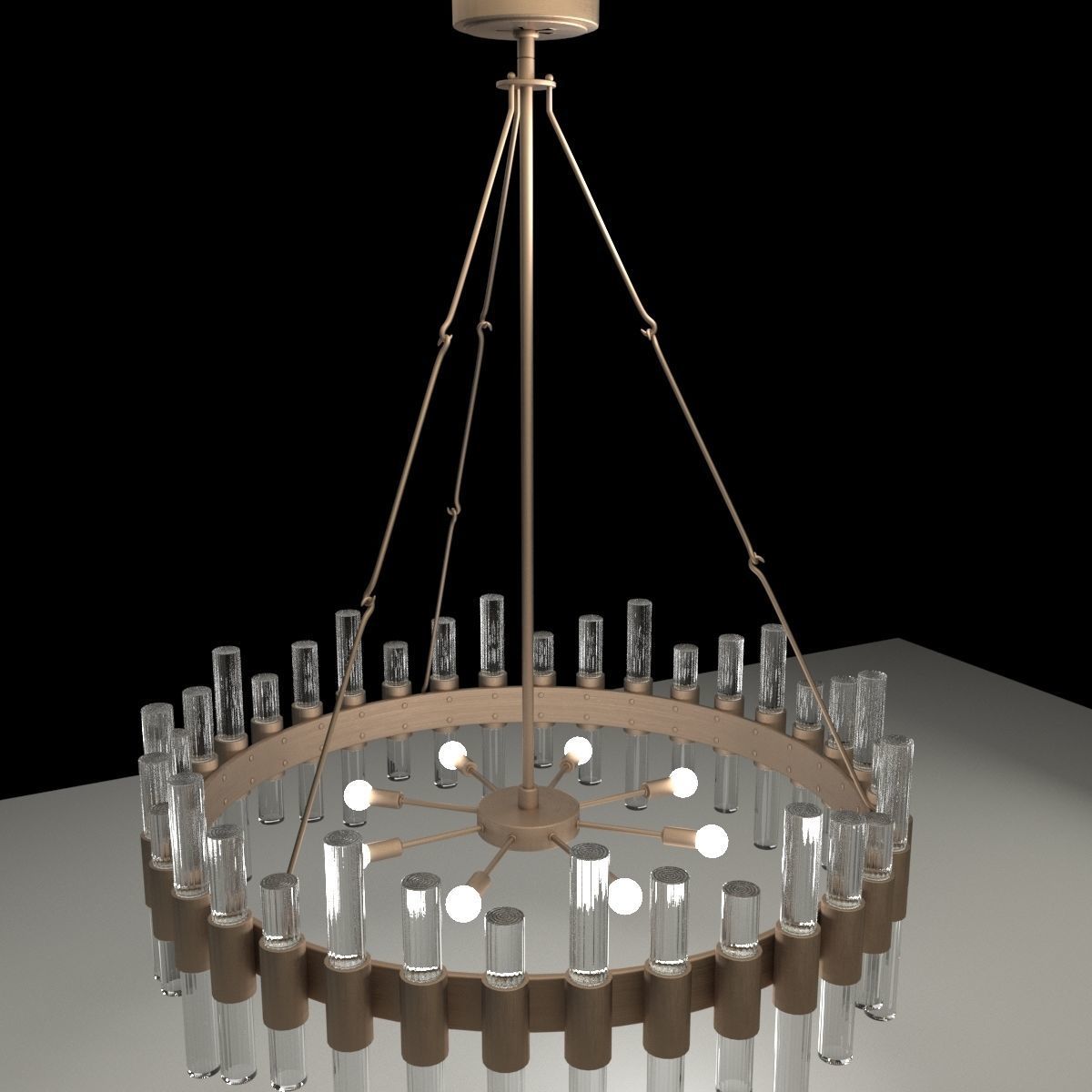 Chinese lantern 3D model_4