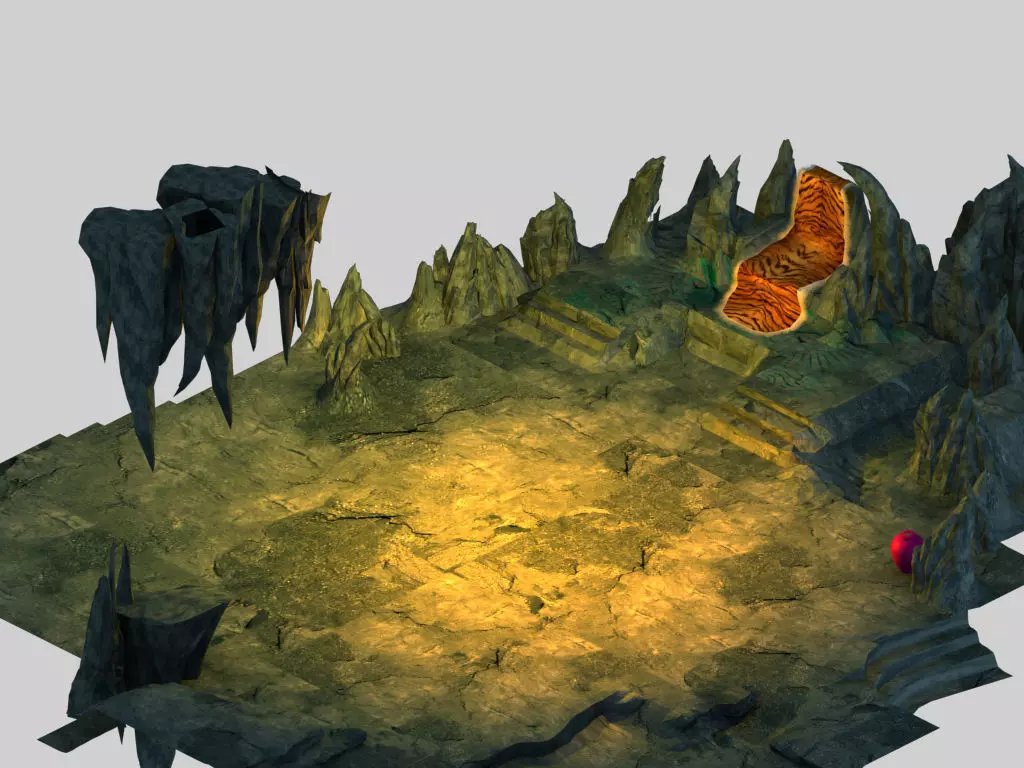 Monster Cave Mansion-Bajie Cave Mountain 3D model_0