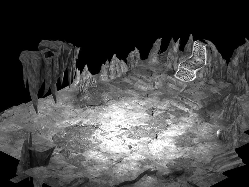 Monster Cave Mansion-Bajie Cave Mountain 3D model_2