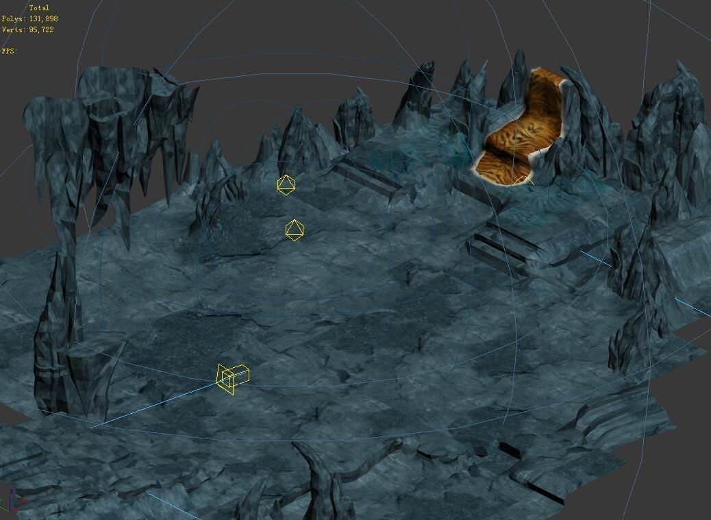 Monster Cave Mansion-Bajie Cave Mountain 3D model_3