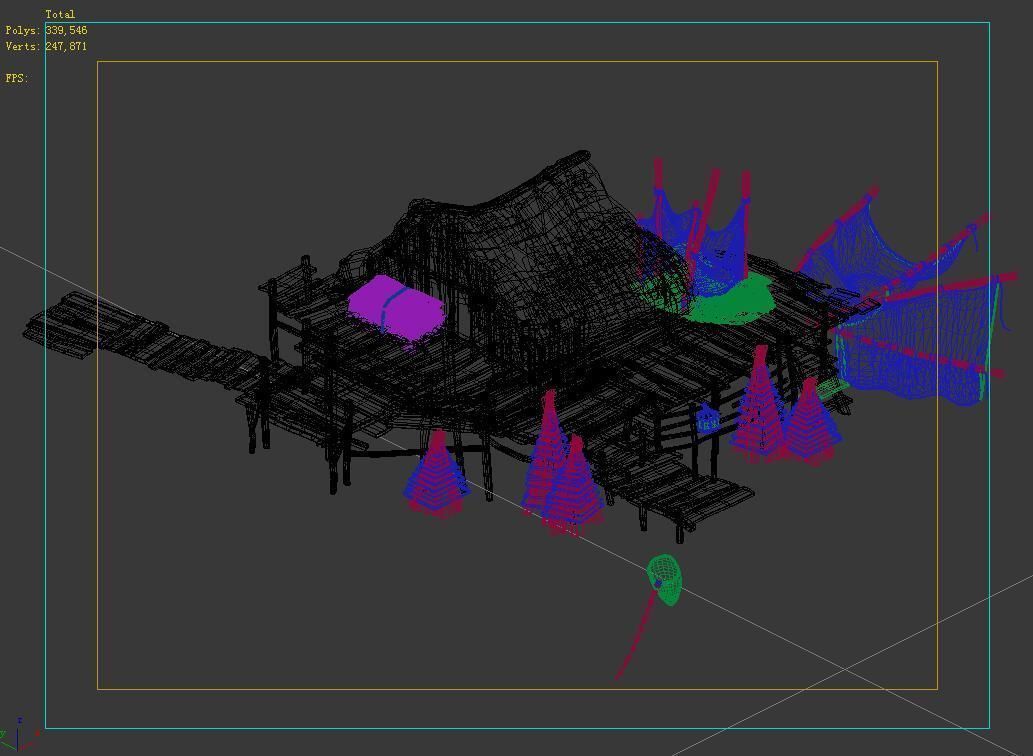 Seaside-Fishing Village-Fishermen-Building 01 3D model_3