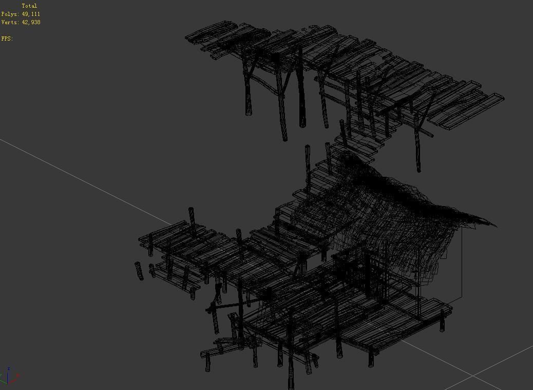 Seaside-Fishing Village-Fishermen-Building 02 3D model_3