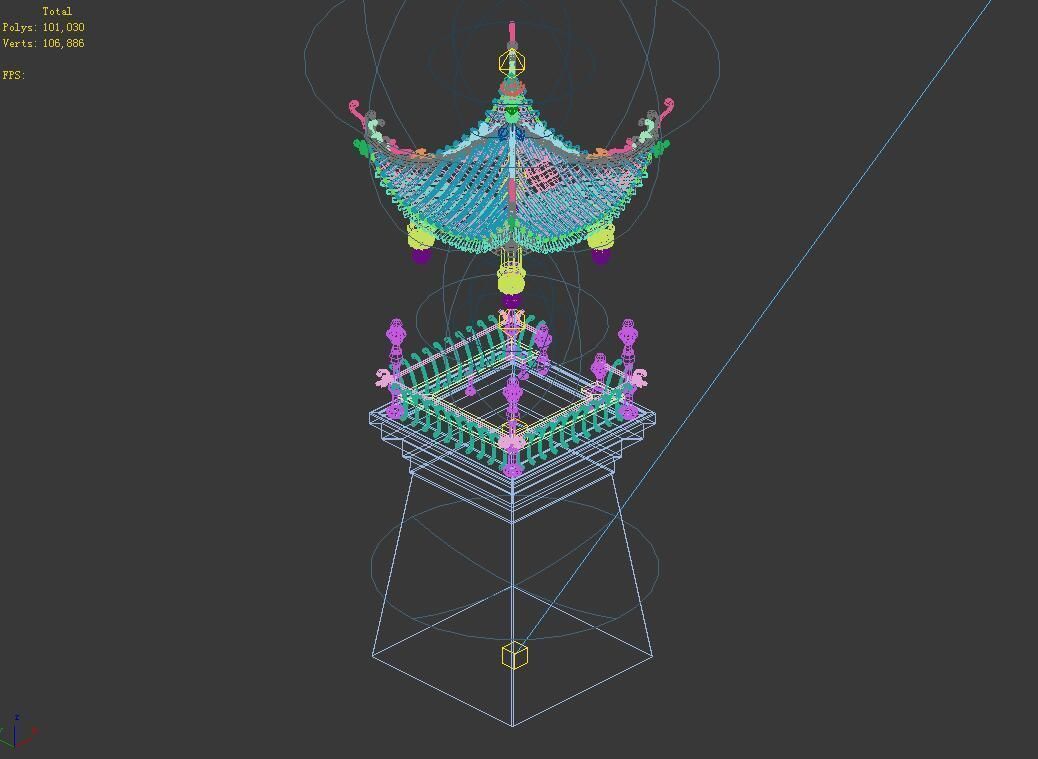 Undersea-Blue Pavilion-Building 12 3D model_3