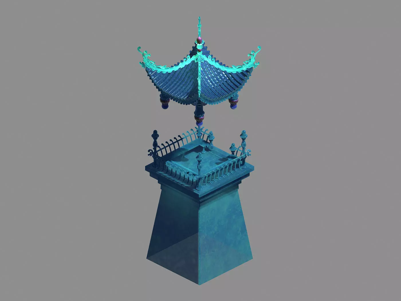 Undersea-Blue Pavilion-Building 12 3D model_0