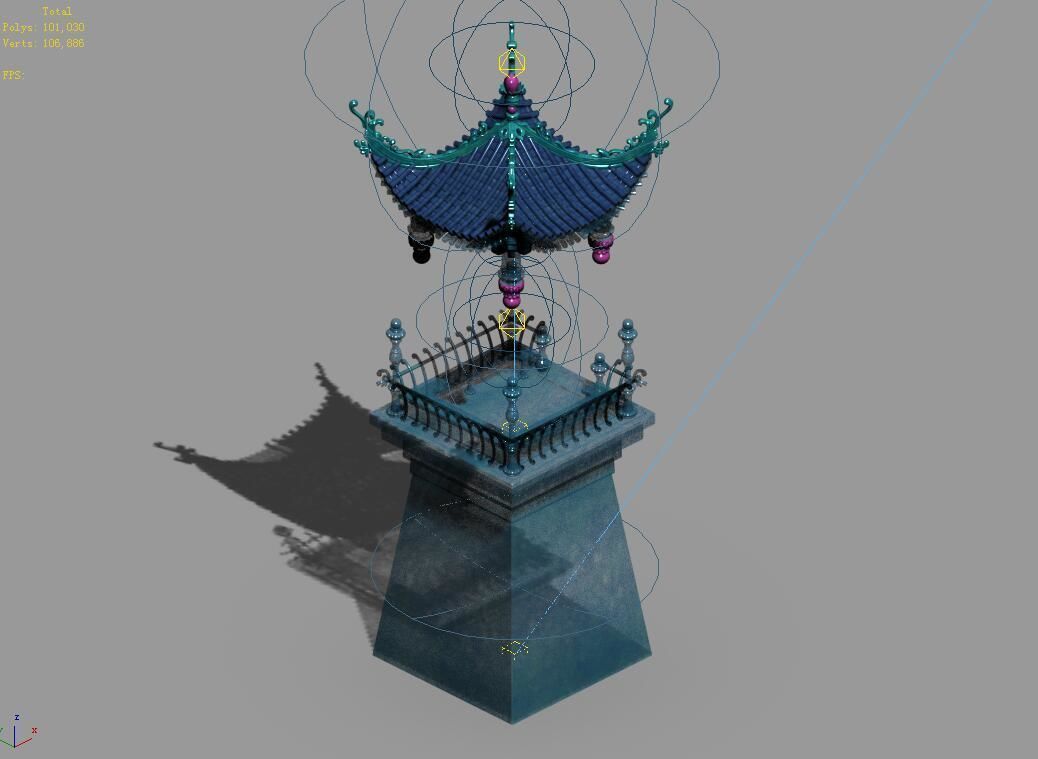 Undersea-Blue Pavilion-Building 12 3D model_4