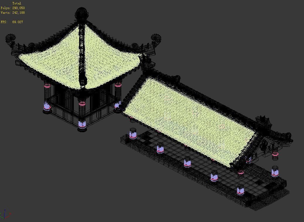 Undersea-Dragon Palace-Book Collection-Architectur 3D model_2