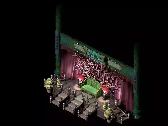 Undersea-Dragon Palace-Throne 36