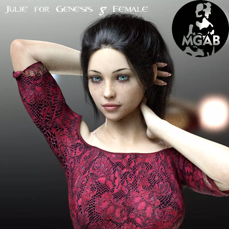 Julie for Genesis 8 Female 3D model