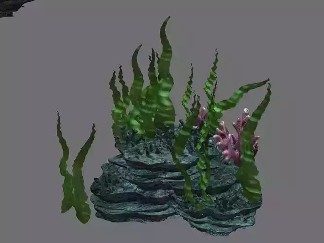 Undersea-Dragon Palace Hall-Props-Plants