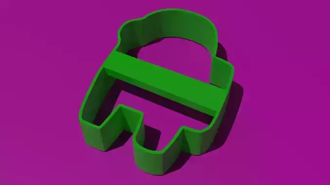 Among Us cookie cutter 3D print model