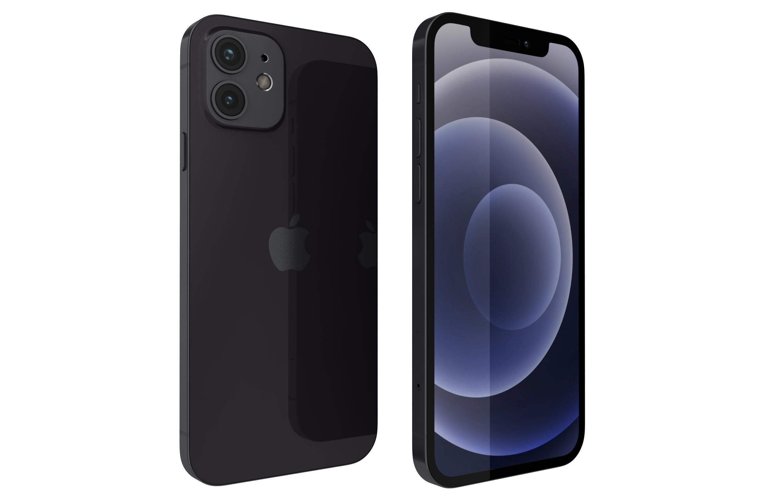 Apple iPhone 12 Black 3D model_7