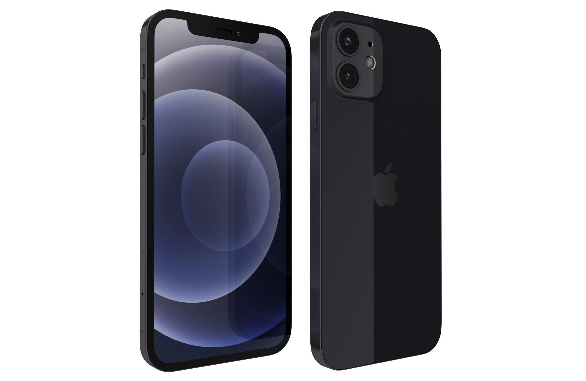 Apple iPhone 12 Black 3D model_6