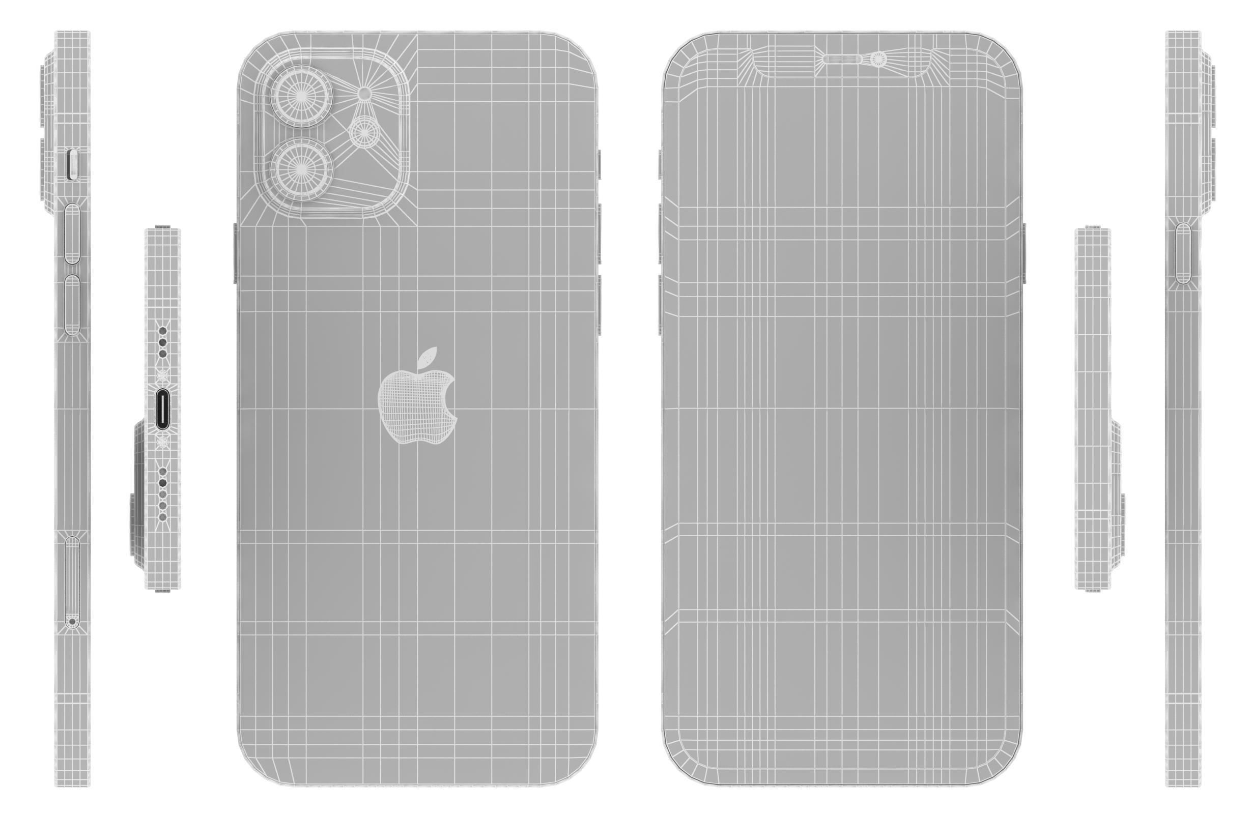 Apple iPhone 12 Black 3D model_16