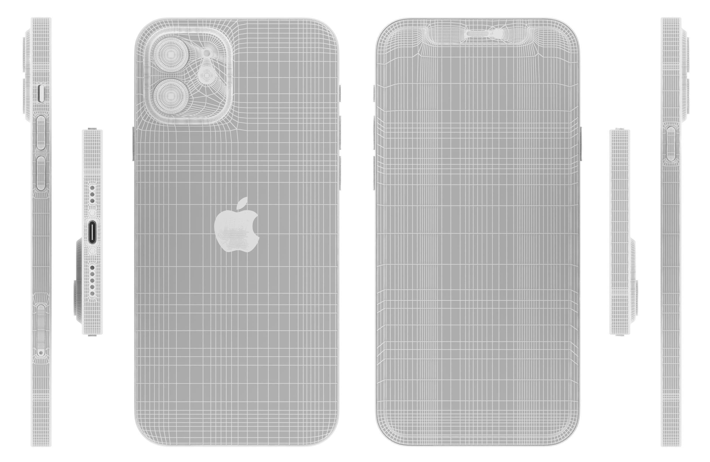 Apple iPhone 12 Black 3D model_17