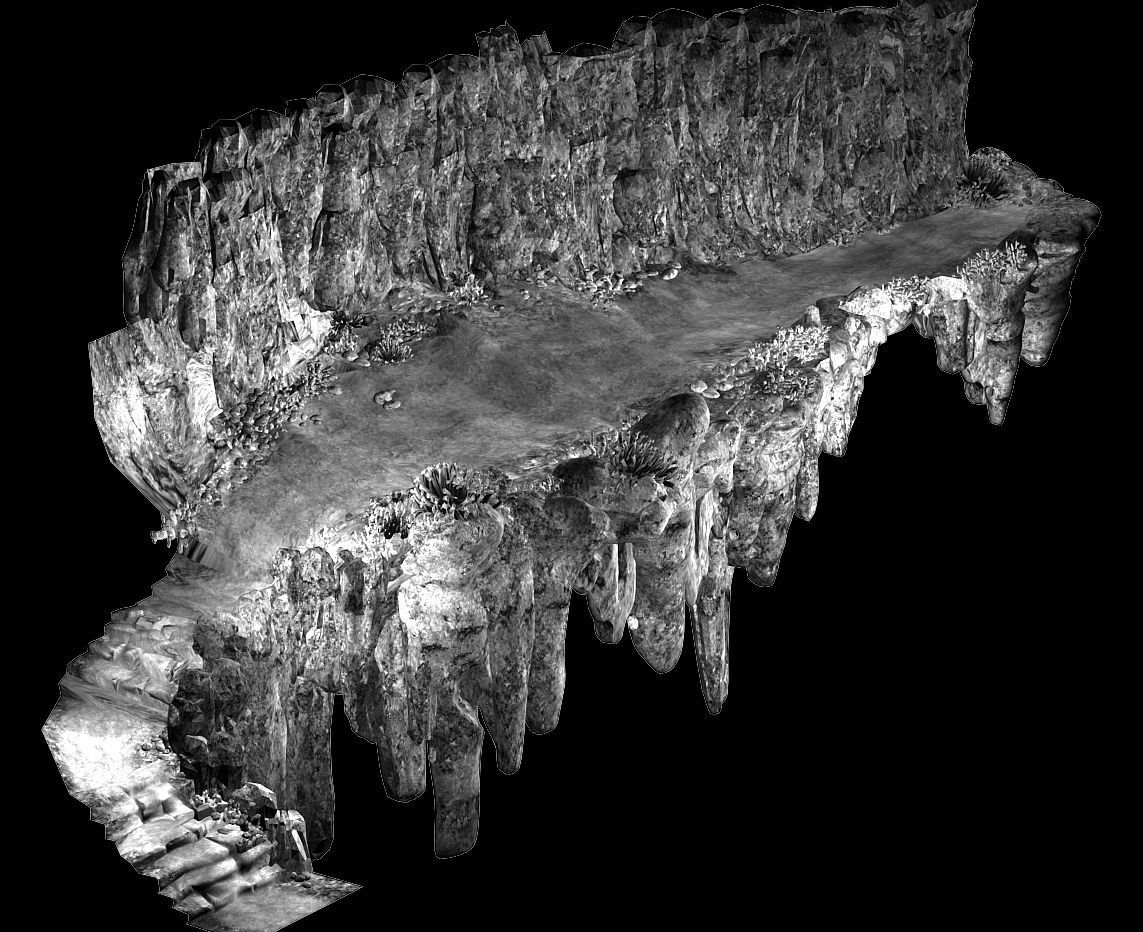 Undersea-Dragon Palace Terrain 01 3D model_2