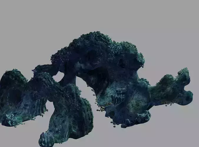 Undersea-Dragon Palace Terrain 02 3D model