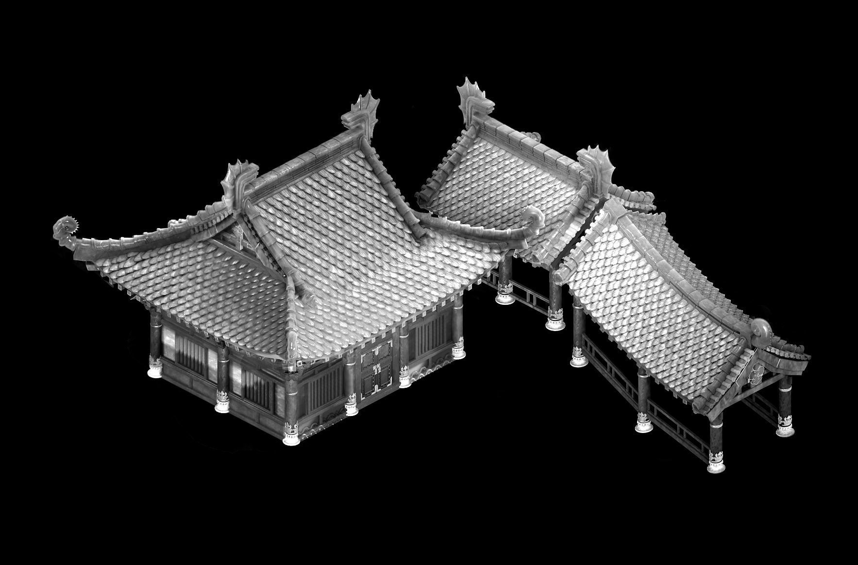 Undersea-Dragon Palace Building 003 3D model_1