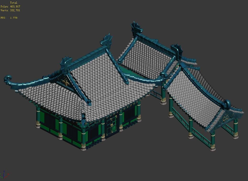 Undersea-Dragon Palace Building 003 3D model_3