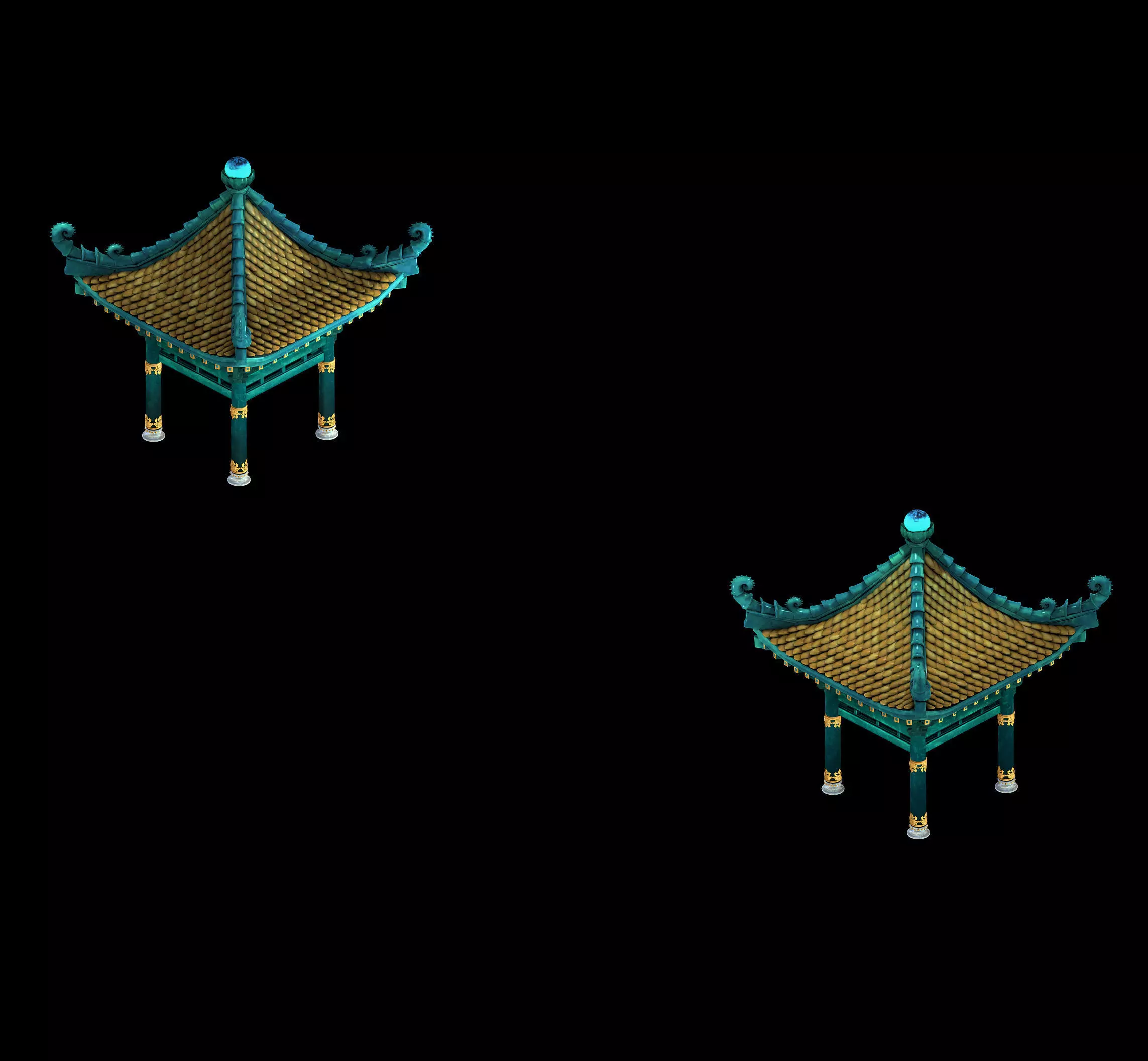 Undersea-Dragon Palace Building 004 3D model_0