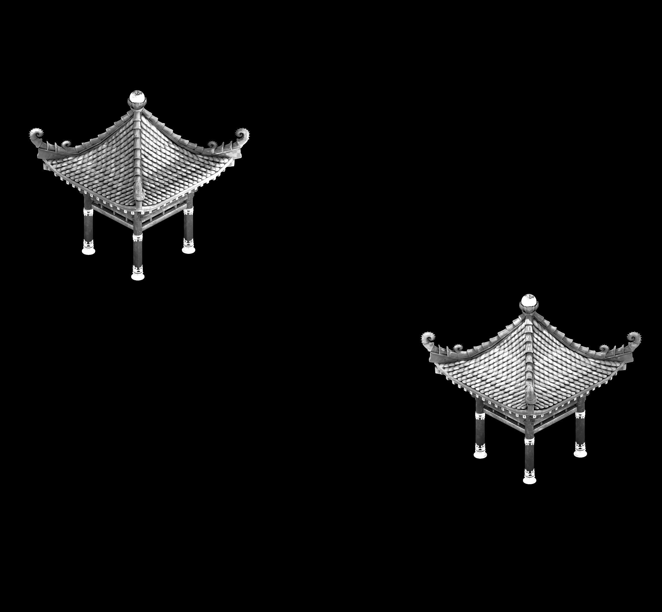 Undersea-Dragon Palace Building 004 3D model_2