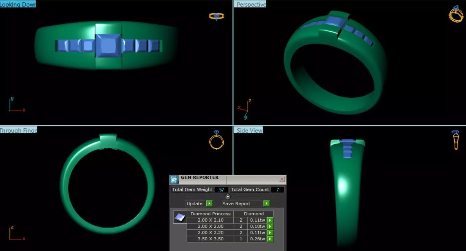 Diamond Ring 3d model 3D model